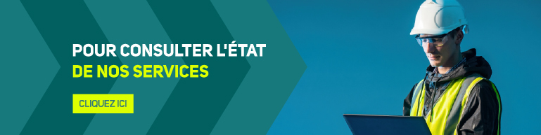 Pour consulter l'état de nos services